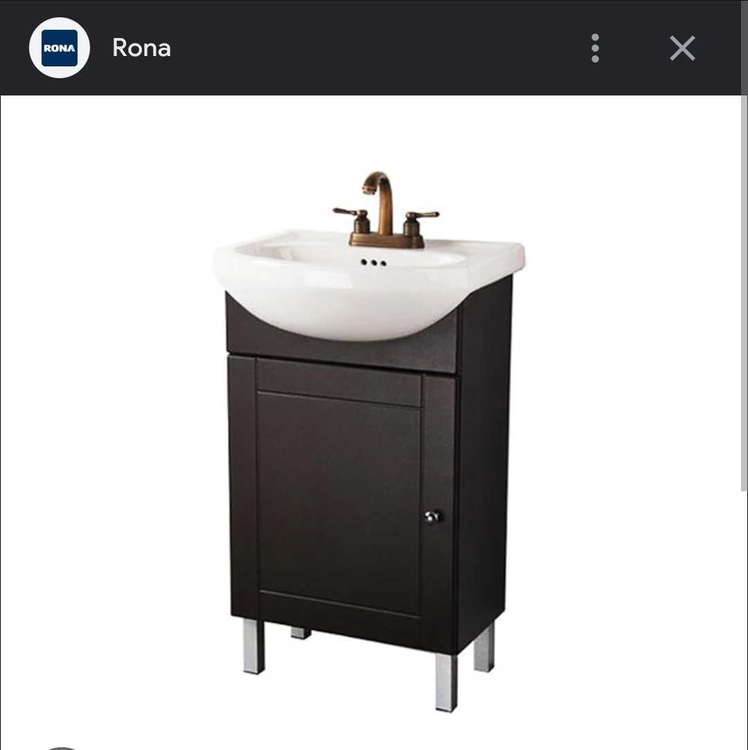 VANITY 1 DOOR 20x34x11" EURO