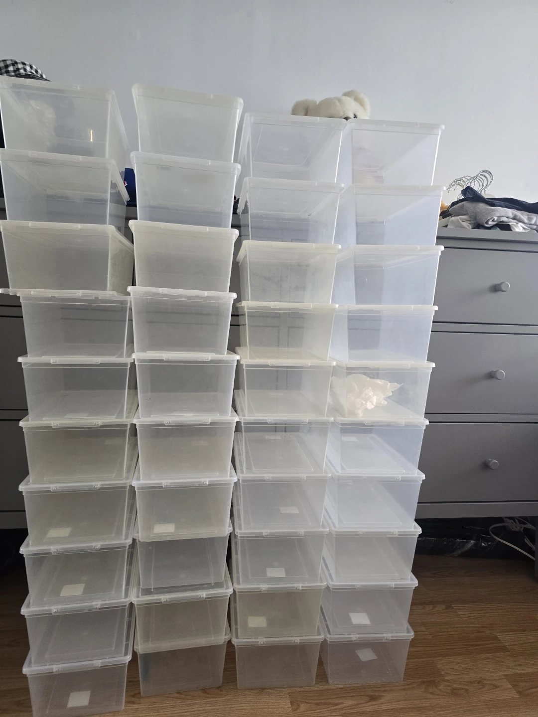 Clear Plastic Storage Bins with Lids - photo 3