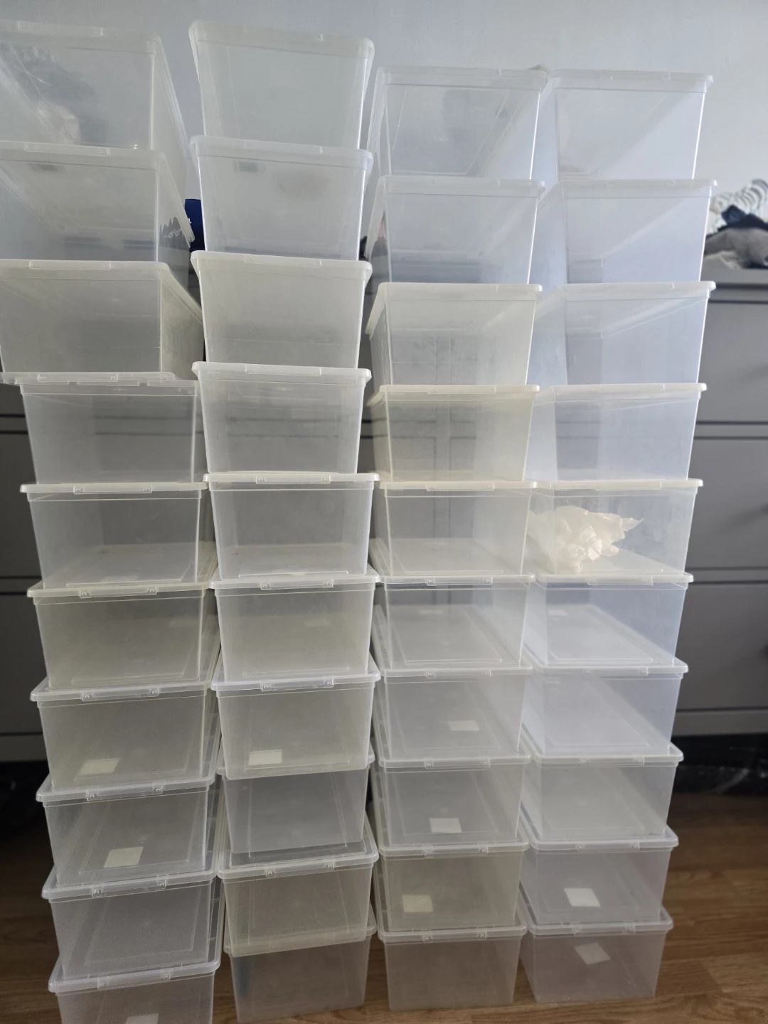 Clear Plastic Storage Bins with Lids - photo 4