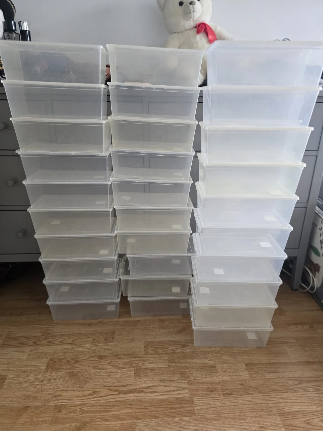 Clear Plastic Storage Bins with Lids - photo 5