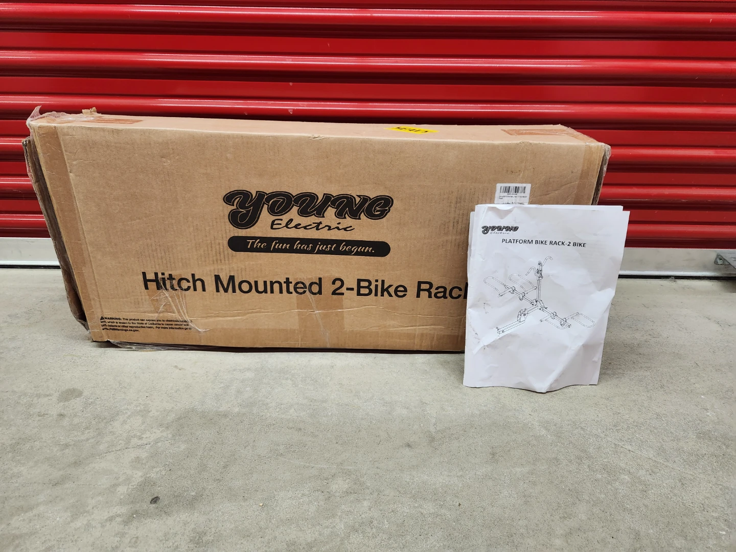 Young Electric Hitch Mounted 2-Bike Rack