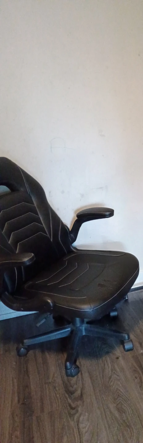 Black Faux Leather Chair