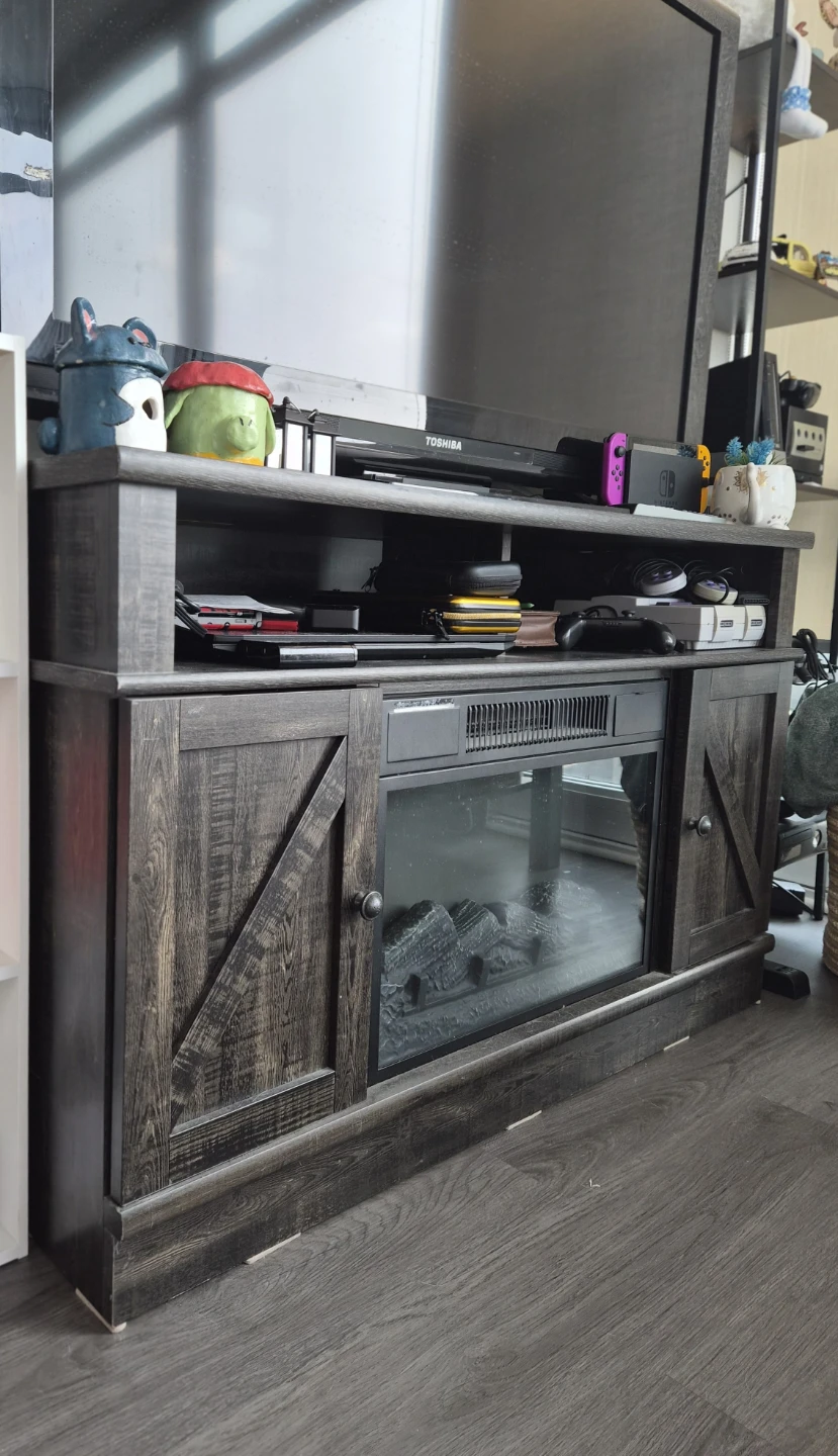 TV Stand with Electric Fireplace
