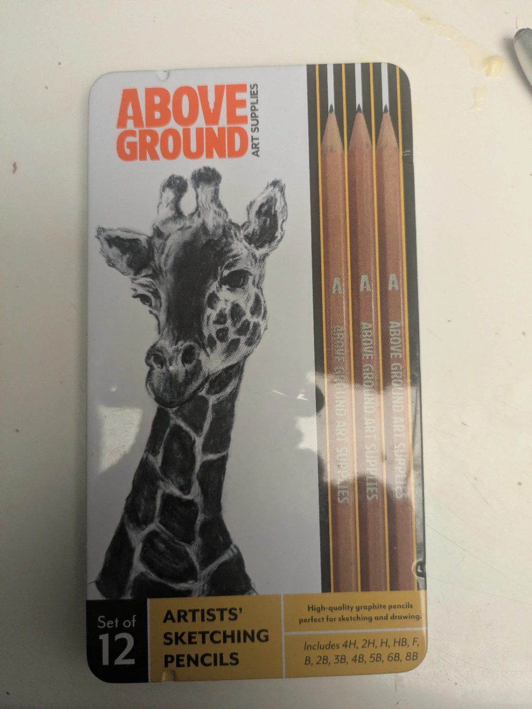 Above Ground Set of 12 Artists' Sketching Pencils