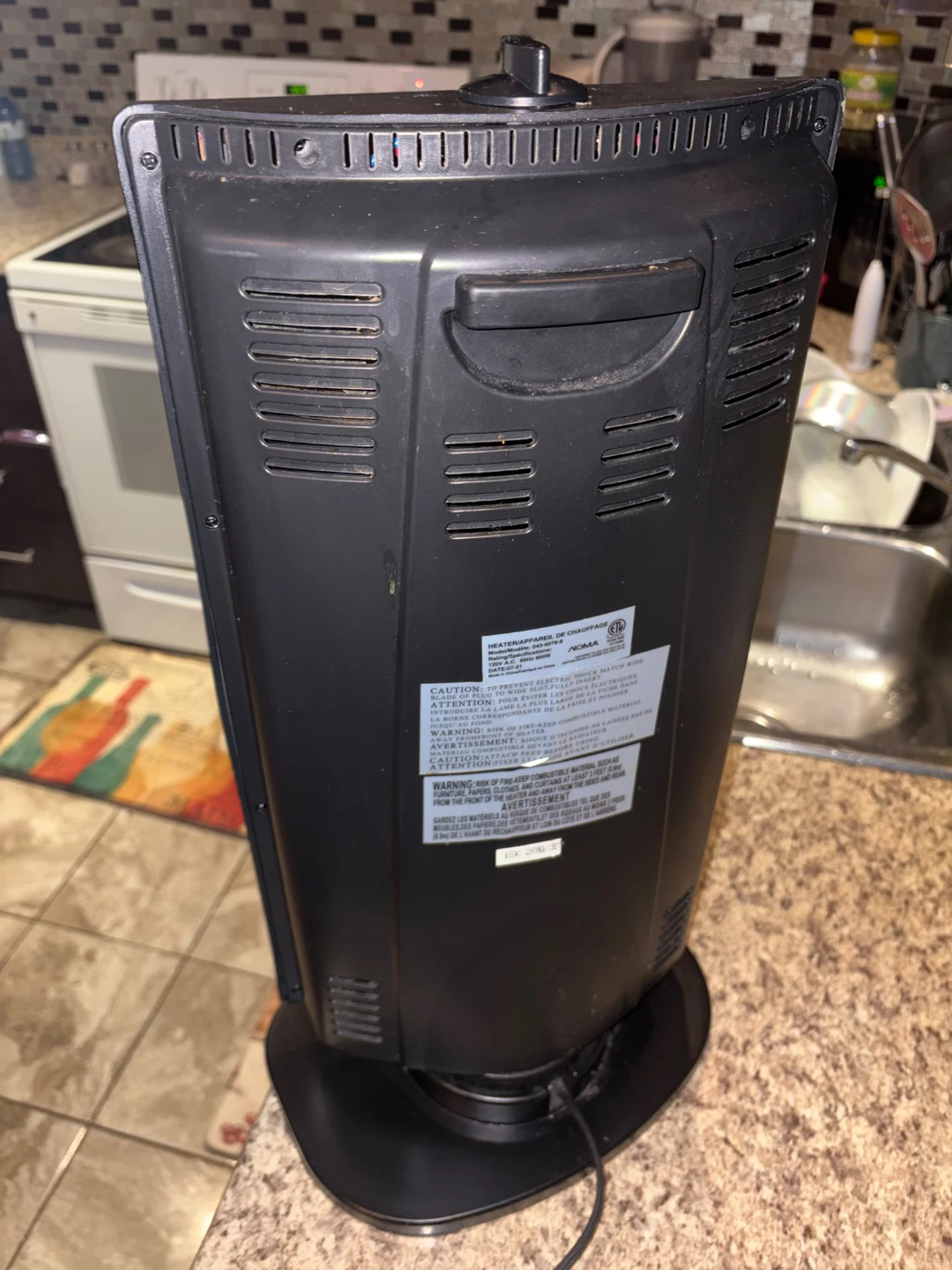 NOMA portable electric heater