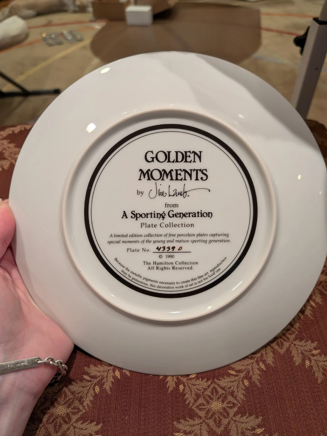 The Hamilton Collection Vintage "Golden Moments" Plate - photo 2