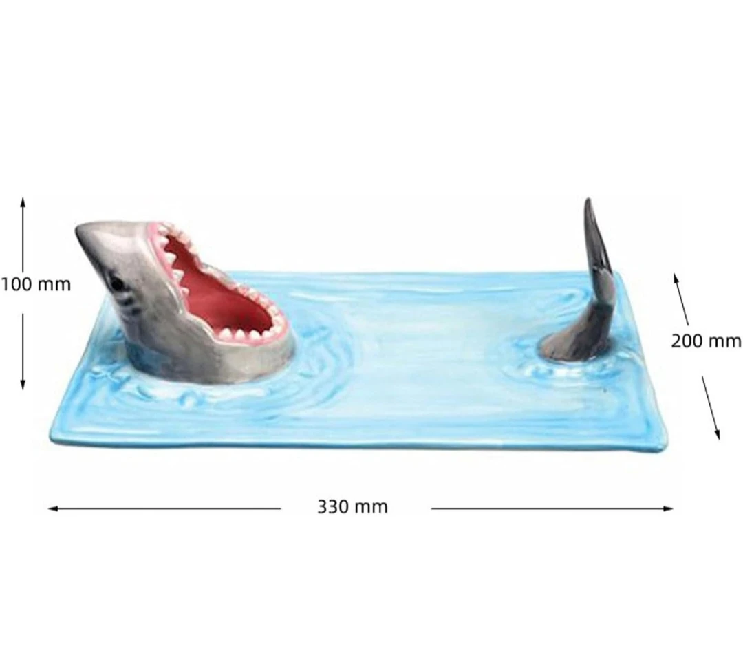Ceramic Shark Sushi Plate