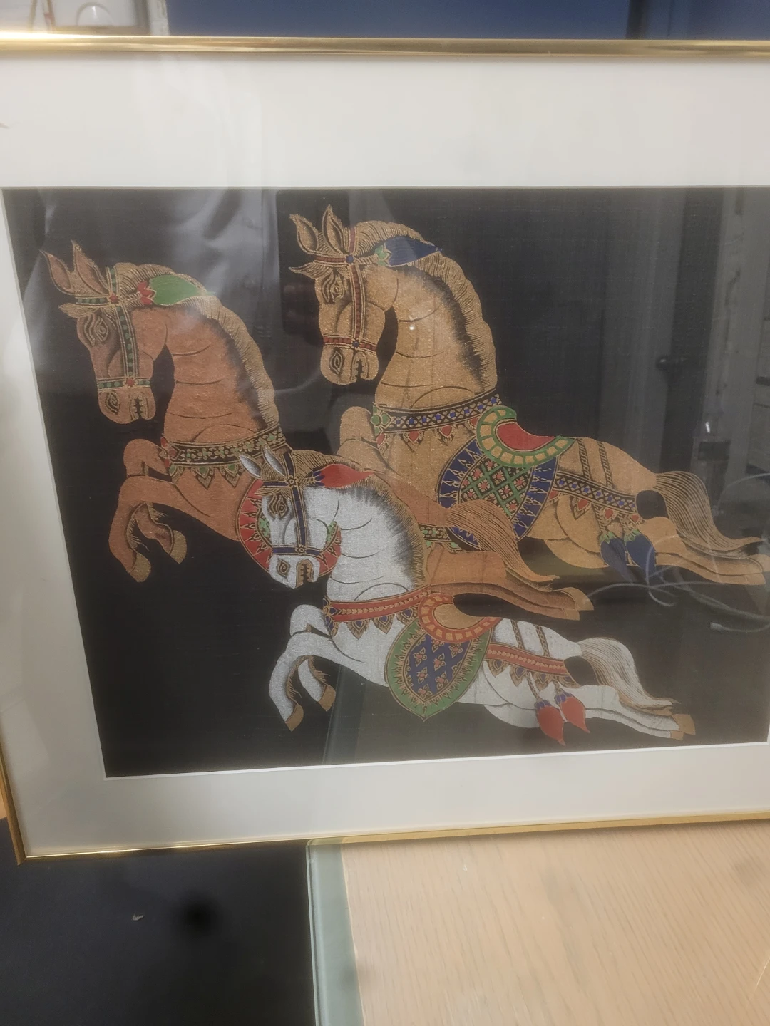Framed Carousel Horse Artwork - photo 3
