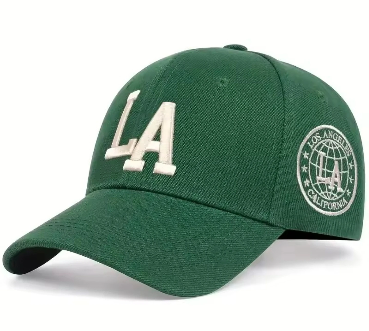 Green "LA" Baseball Cap