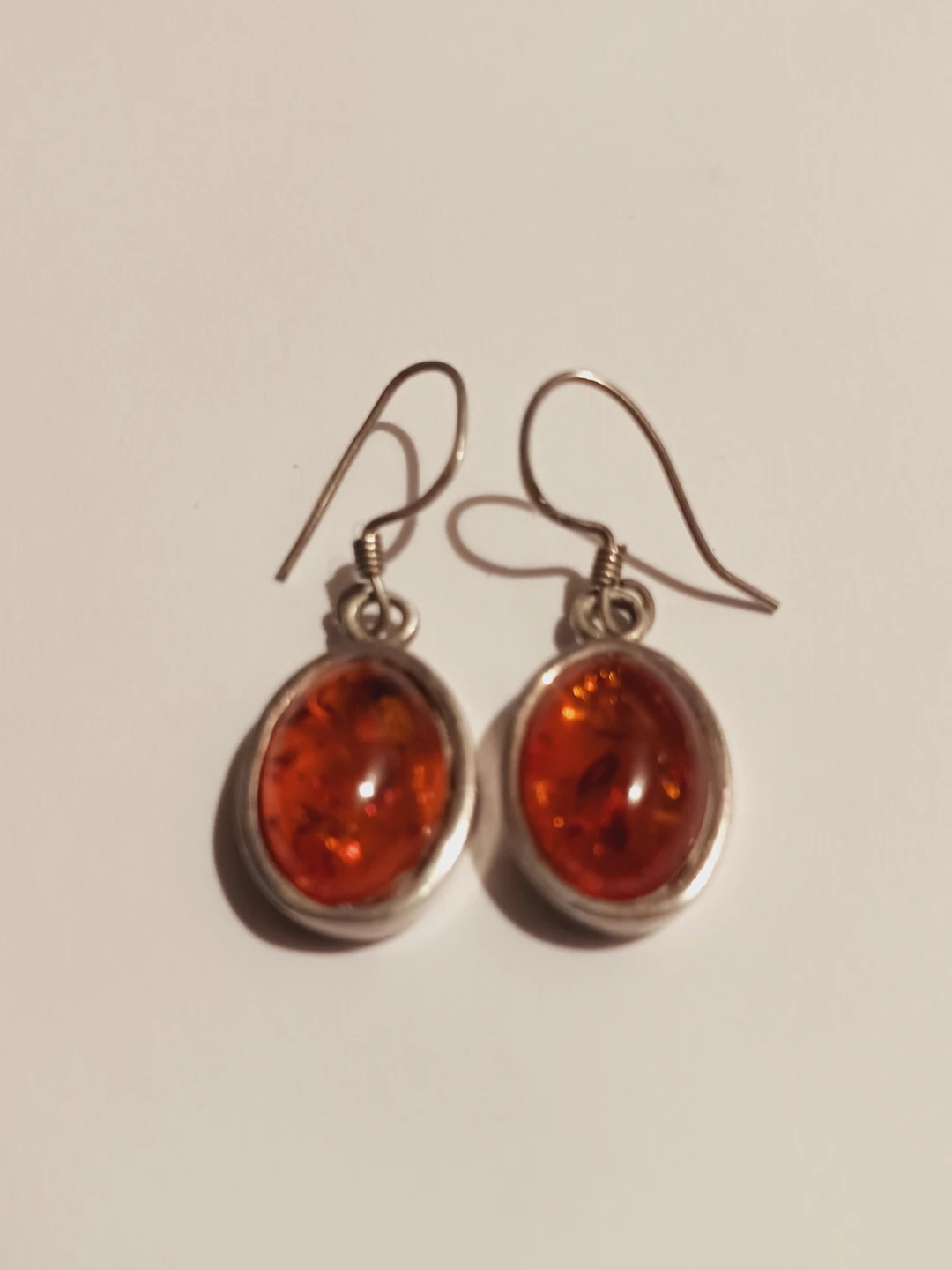 Gorgeous Sterling Silver 925  Genuine Amber Earrings - photo 4