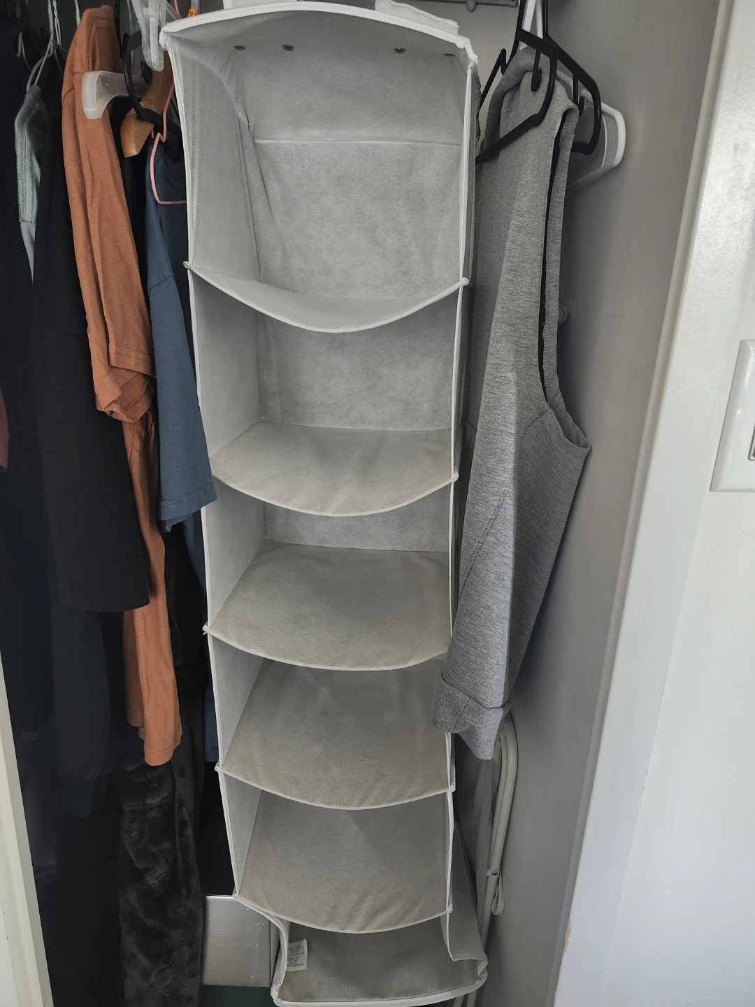 Hanging Closet Organizer with 6 Shelves