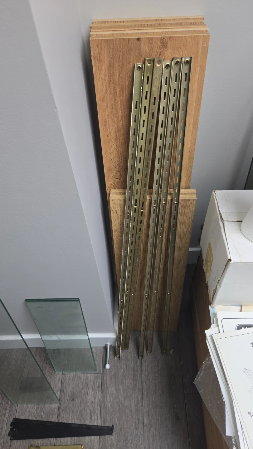 Shelves DIY Glass & Wood, Various Sizes