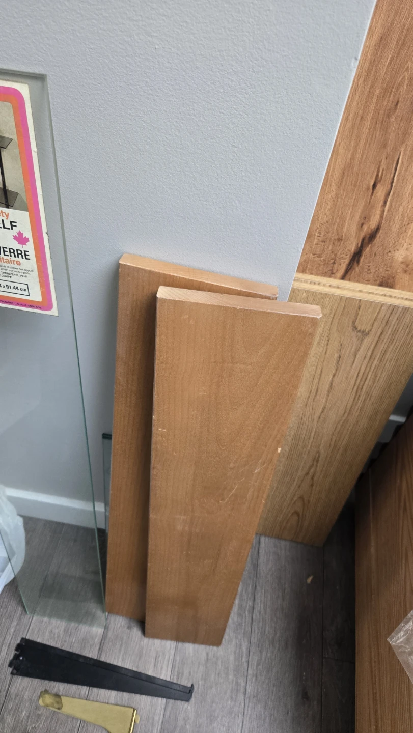 Shelves DIY Glass & Wood, Various Sizes - photo 5