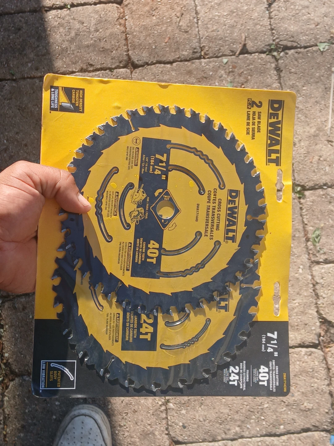 DEWALT 2-Piece 7-1/4" Saw Blade Set (24T & 40T)