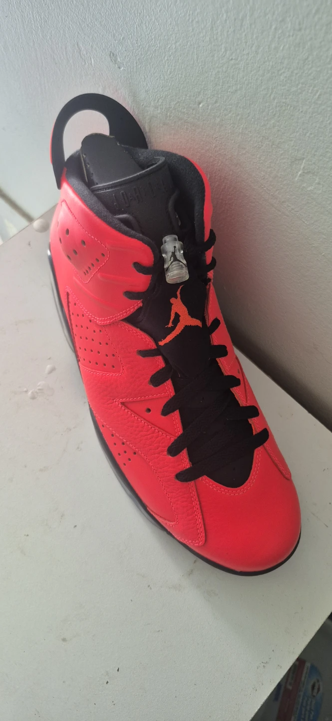 Air Jordan 6 Retro Infrared Red Shoes Size 10.5