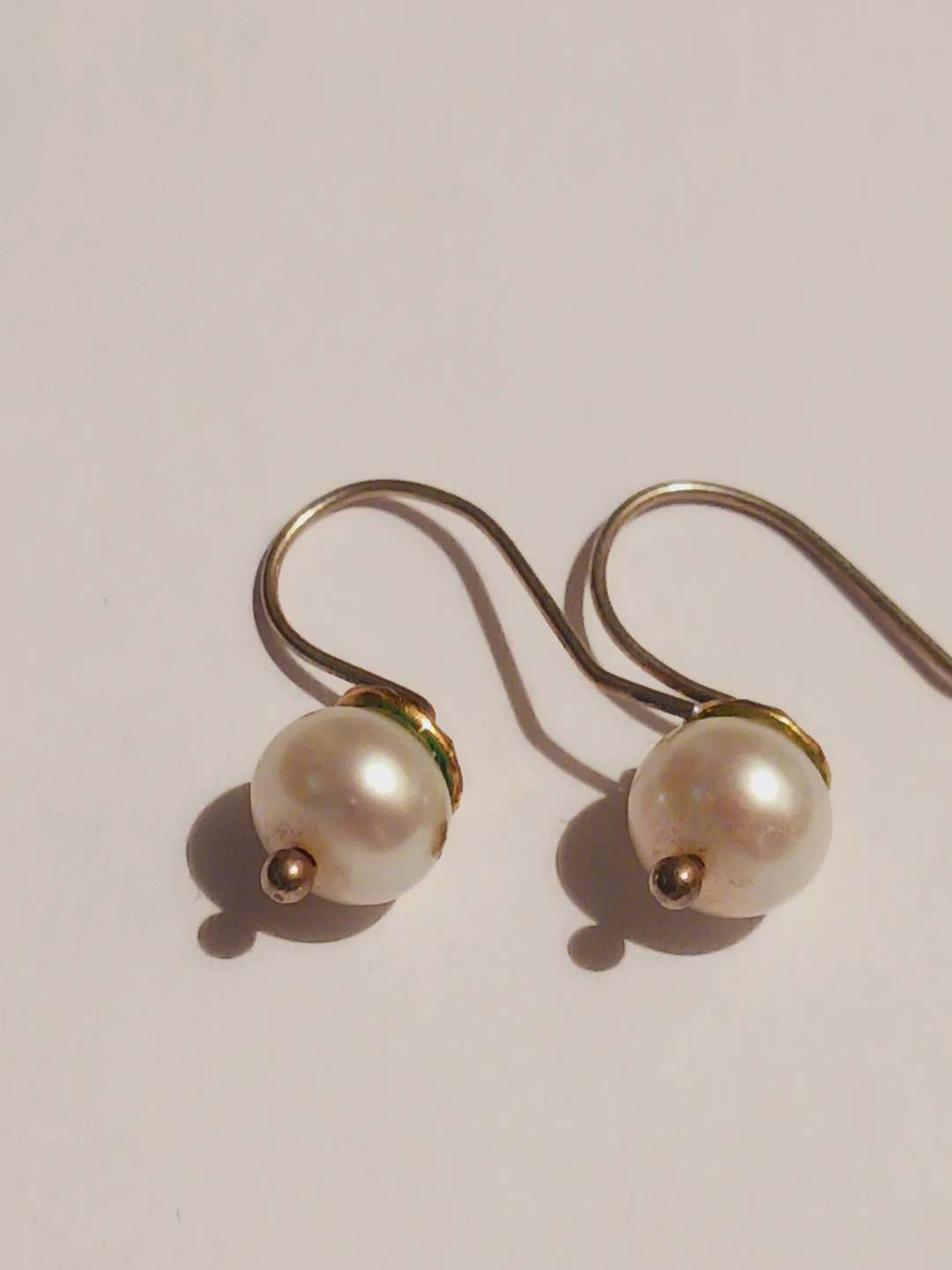 Sterling Silver 925 Genuine Freshwater Pearl Drop Earrings - photo 4
