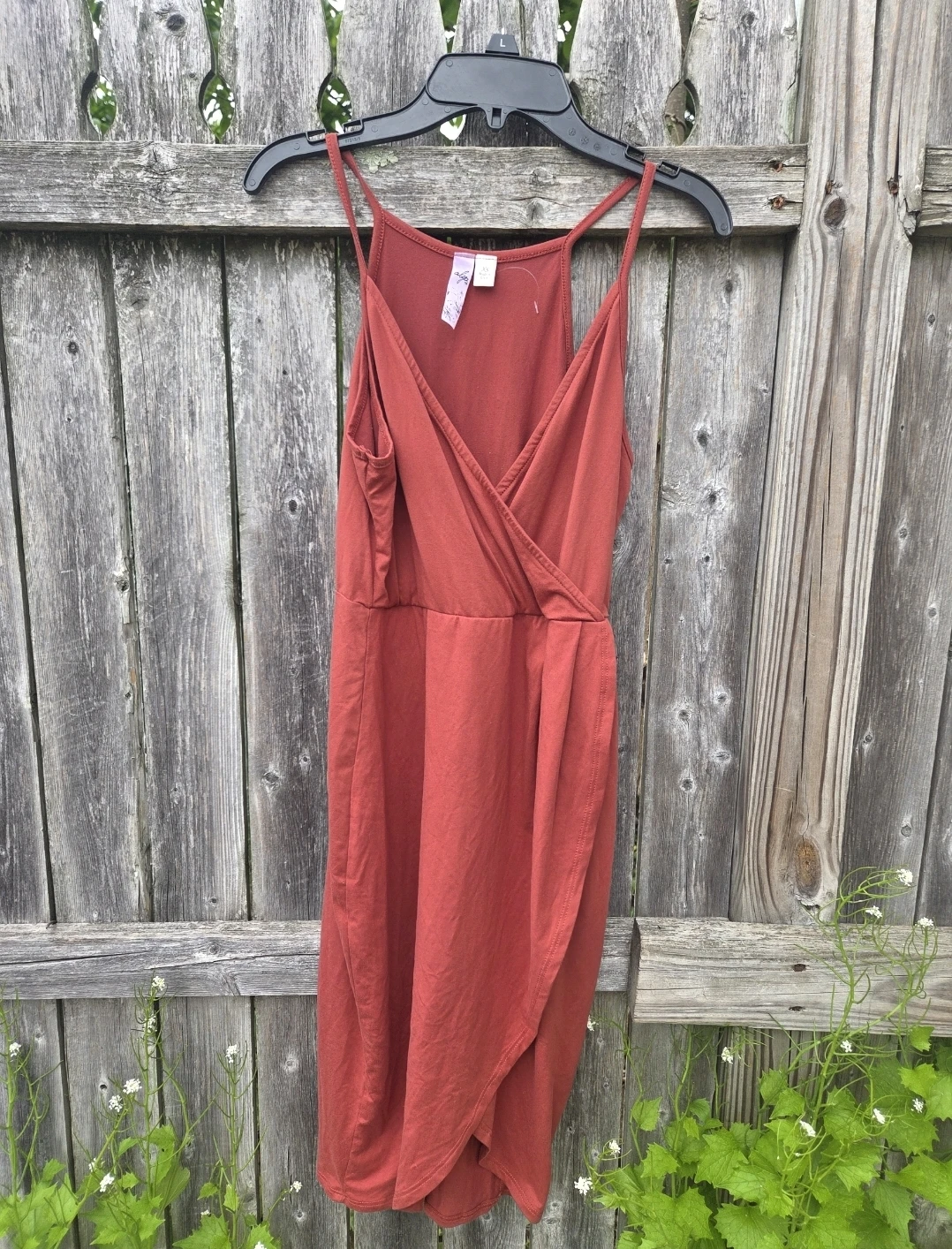 Alya Wrap Dress - XS - Rust Orange