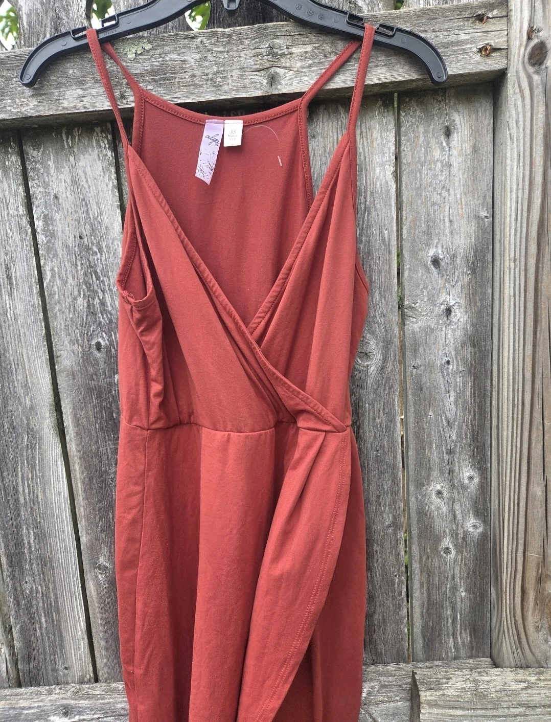 Alya Wrap Dress - XS - Rust Orange - photo 3