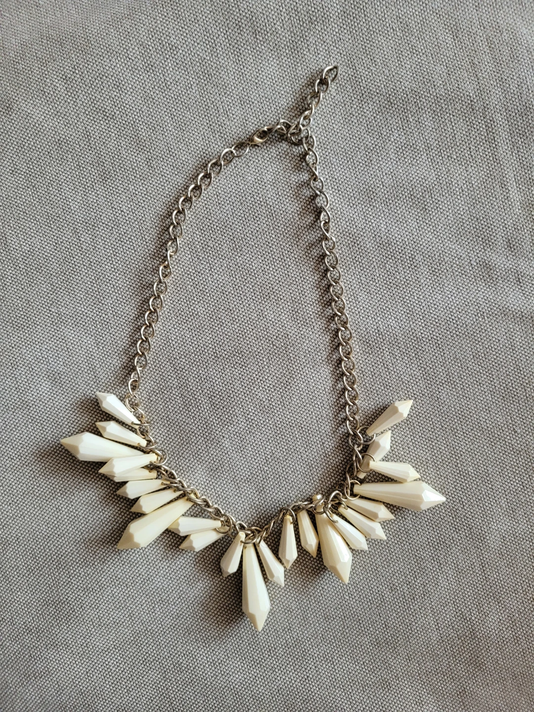 White Statement Necklace