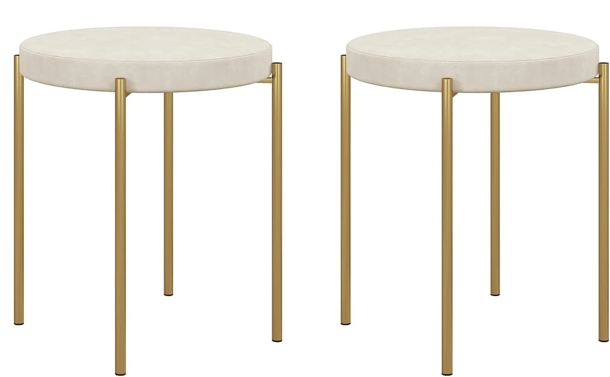 HOMCOM Modern Stacking Stools Set of 2