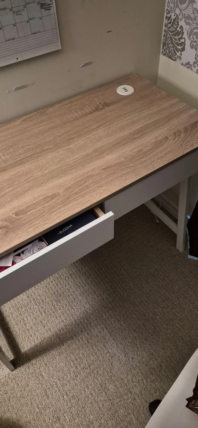 Wooden Desk with Built-in USB Hub - photo 3