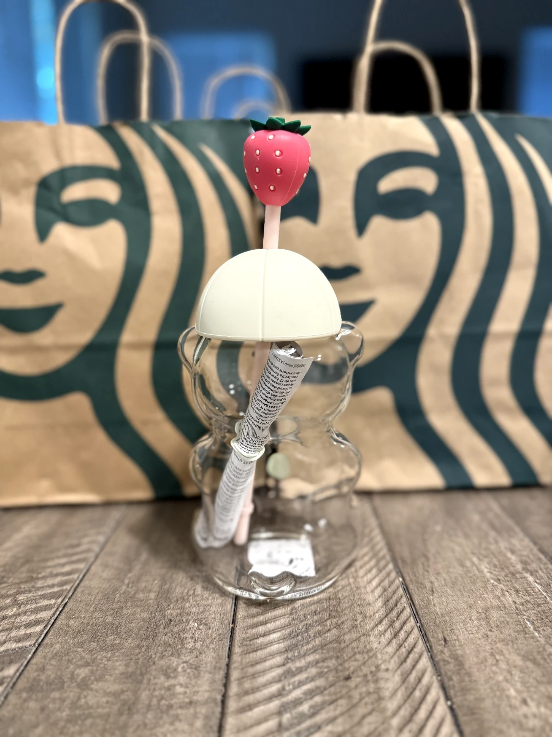Starbucks glass Bear Tumbler $120 obo - photo 2