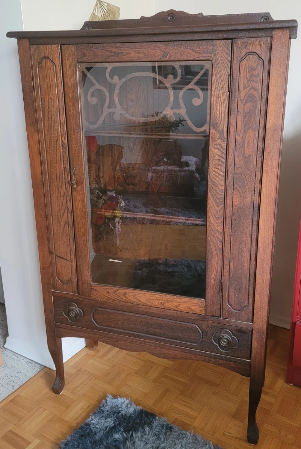Jacobean Style China Cabinet