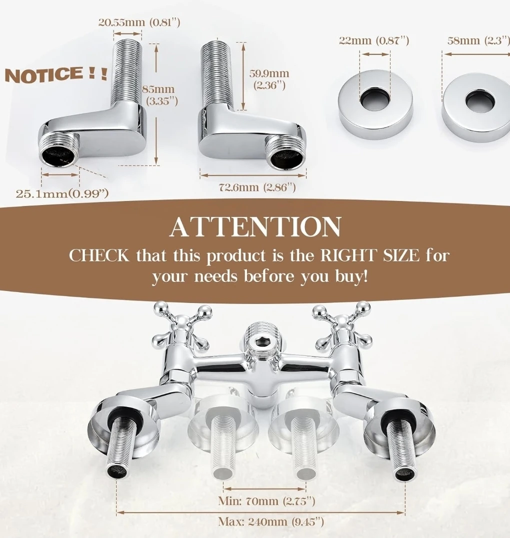 Chrome Tub Faucet with Handheld Shower - photo 5