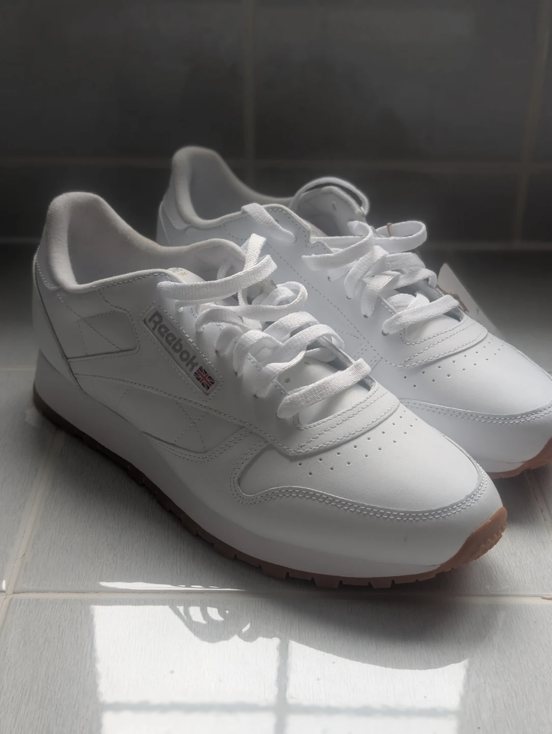 Reebok Classic Leather White Sneakers Men's Size 10