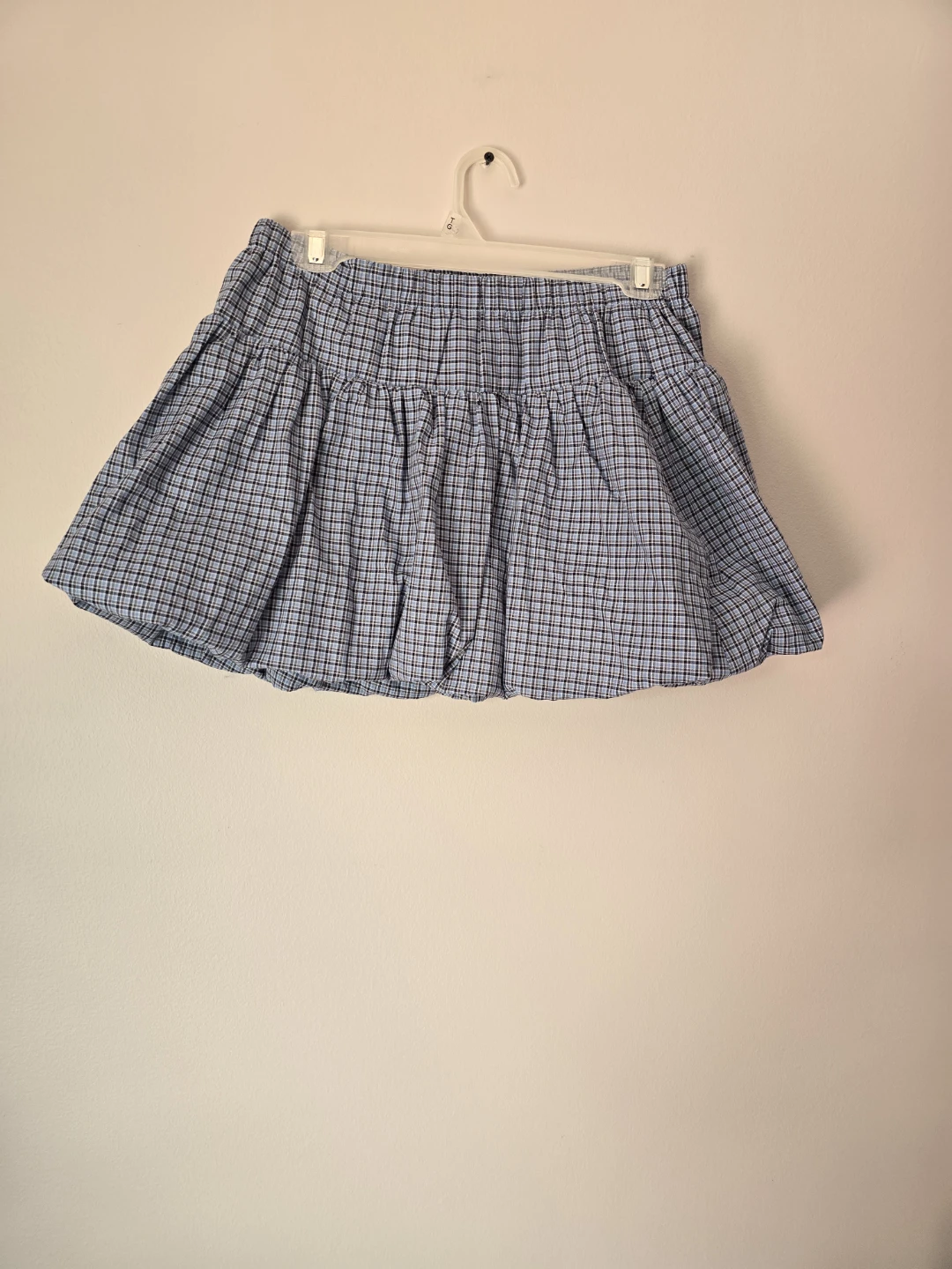 Blue Plaid Skirt