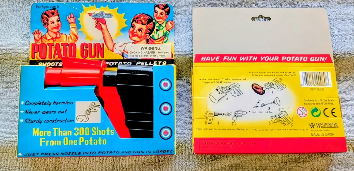 Westminster Potato Gun Toy - Sold as Set