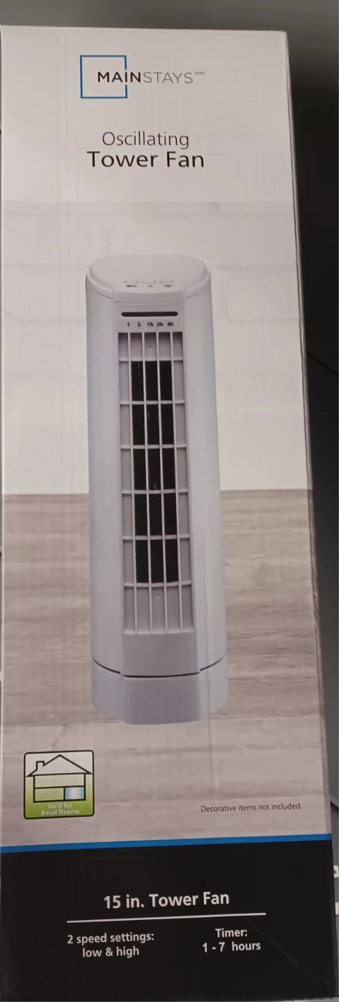 Mainstays Oscillating Tower Fan - 15 inch