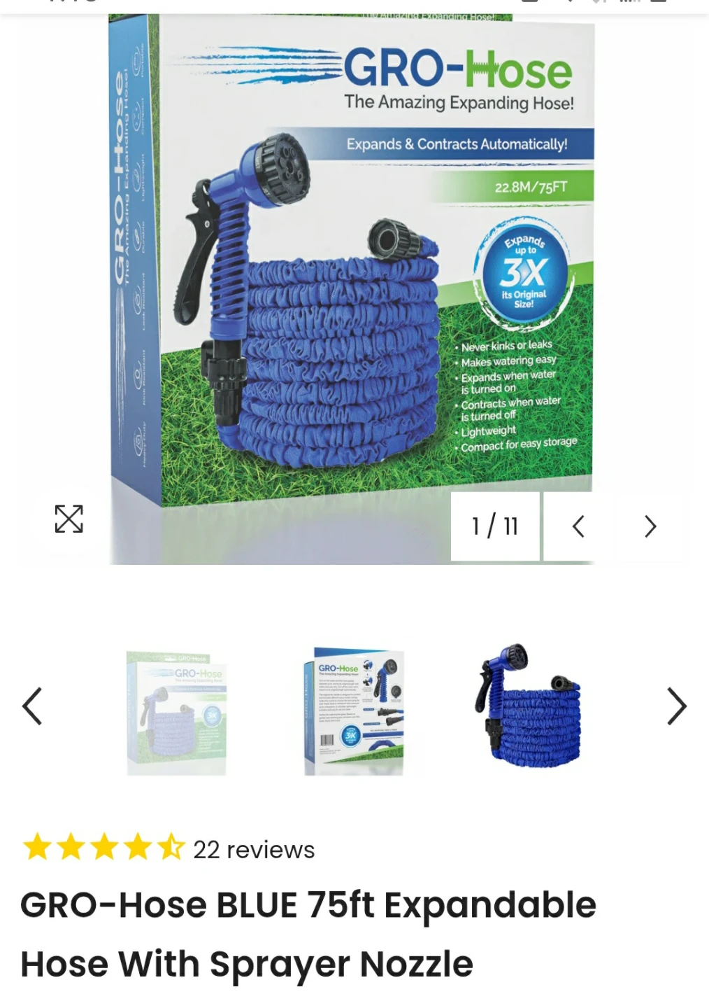 Garden Hose - GRO-Hose 75ft Expandable - photo 5