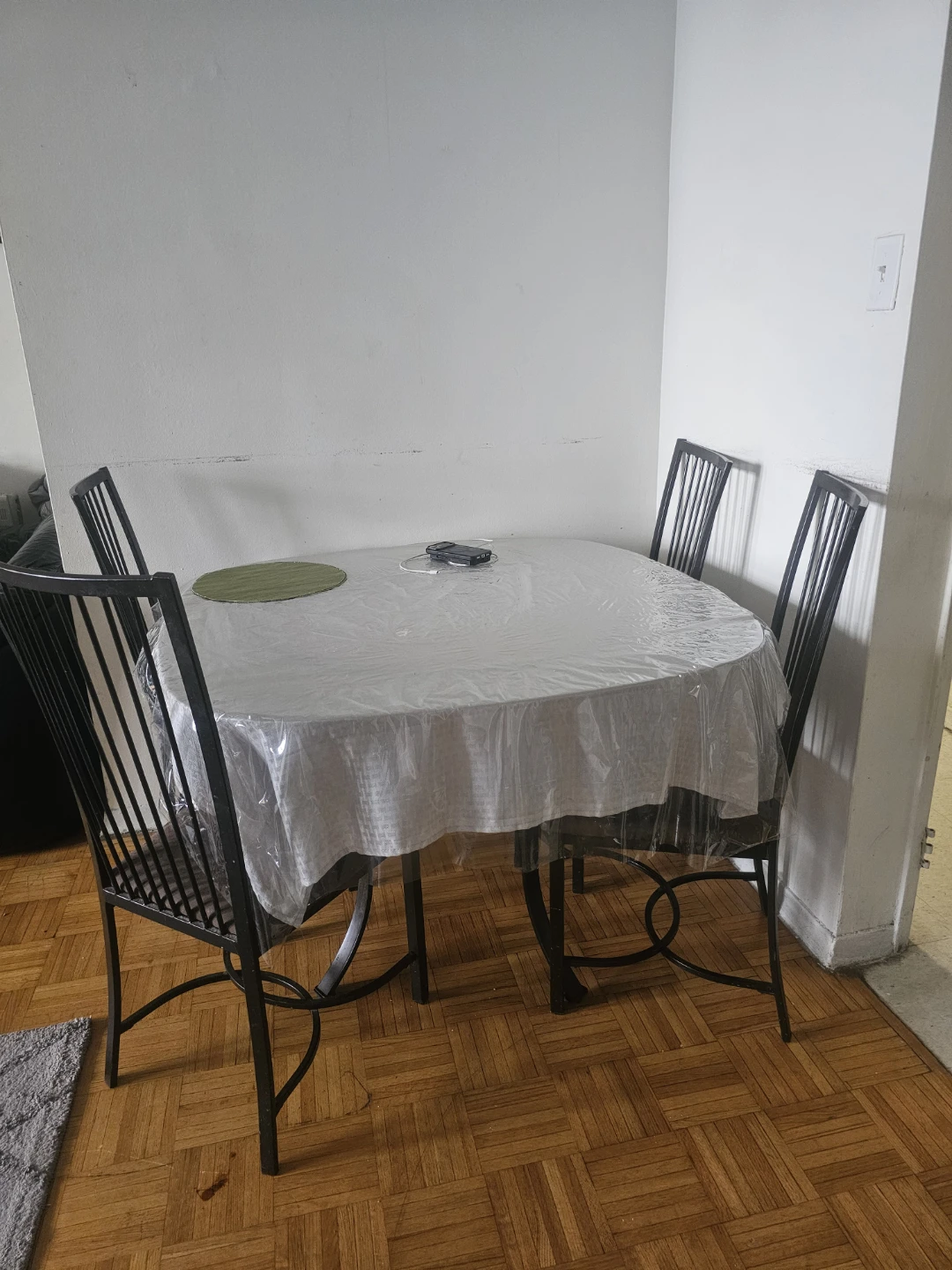 Glass Top Dining Set with 4 Chairs - photo 2