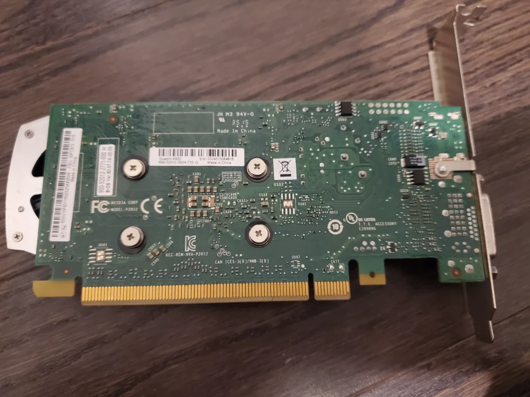 NVIDIA Quadro K620 Graphics Card - For parts (Artefacting) - photo 2