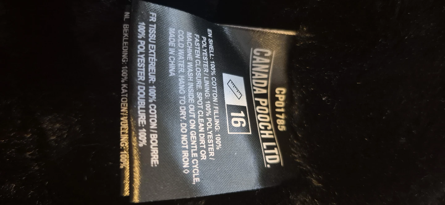 Canada Pooch Ltd. Black Winter Dog Coat - Size 16 - photo 5