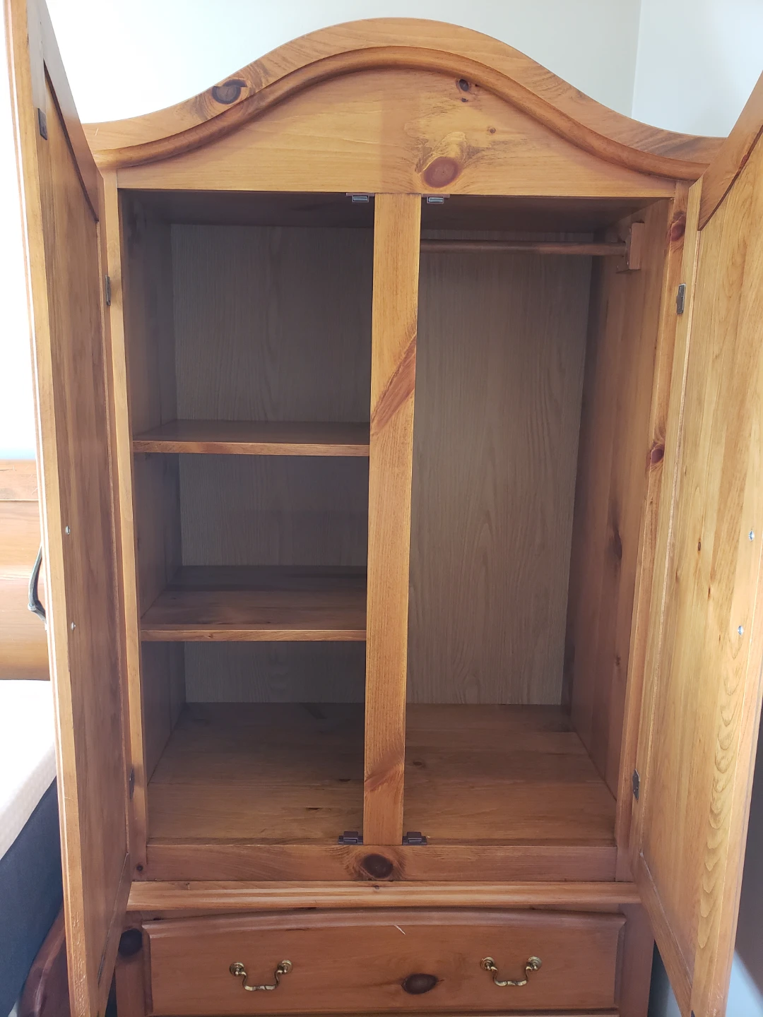 Solid Oak Sleigh Bed set - photo 5