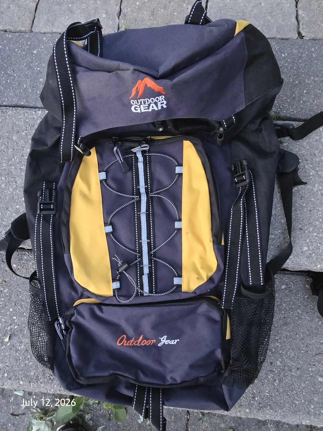 Outdoor Gear Backpack - Blue and Yellow