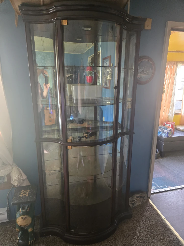 Corner Curio Display Cabinet