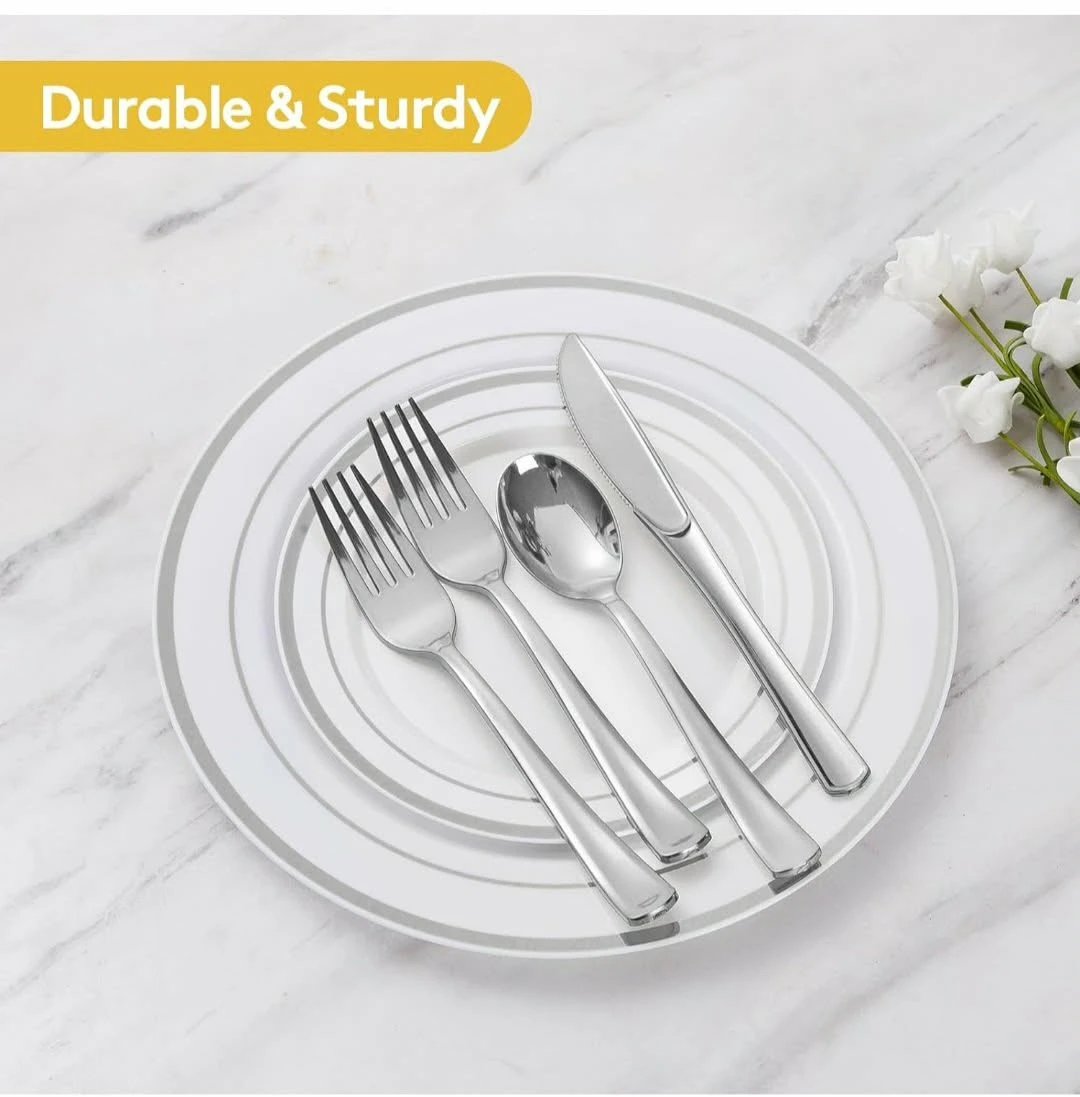 Plastic Plates, Cutlery & Cups Set 600pc - photo 2