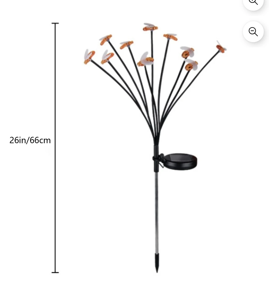 New Solar Powered Bee Garden Stakes Lights - photo 2