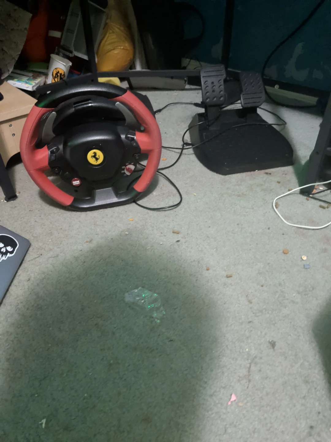 Ferrari thrust master Wheel and Pedals