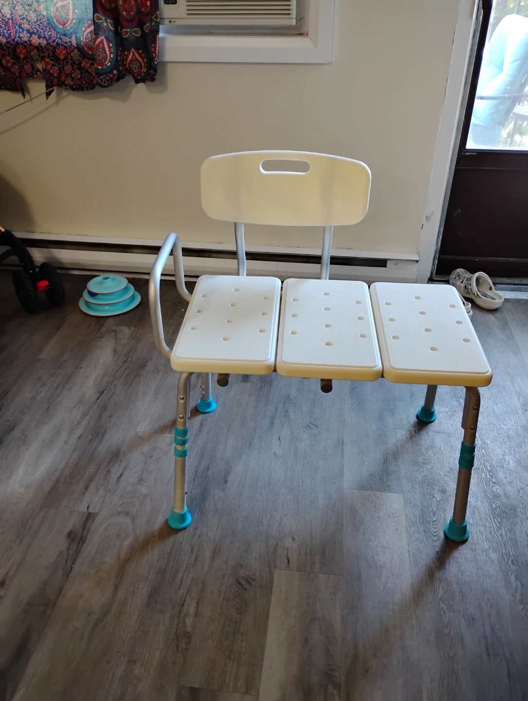 Adjustable Shower Chair with Back and Arms