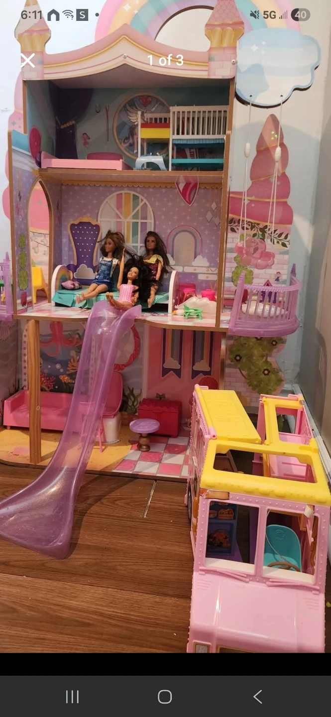 KidKraft qDreamers Mermaid Wooden Dollhouse with Lemonade Truck - photo 3