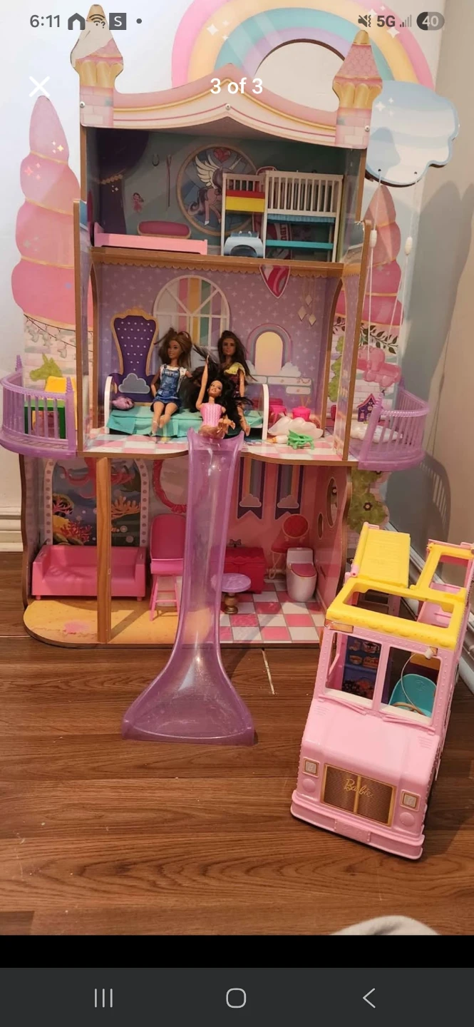 KidKraft qDreamers Mermaid Wooden Dollhouse with Lemonade Truck - photo 4