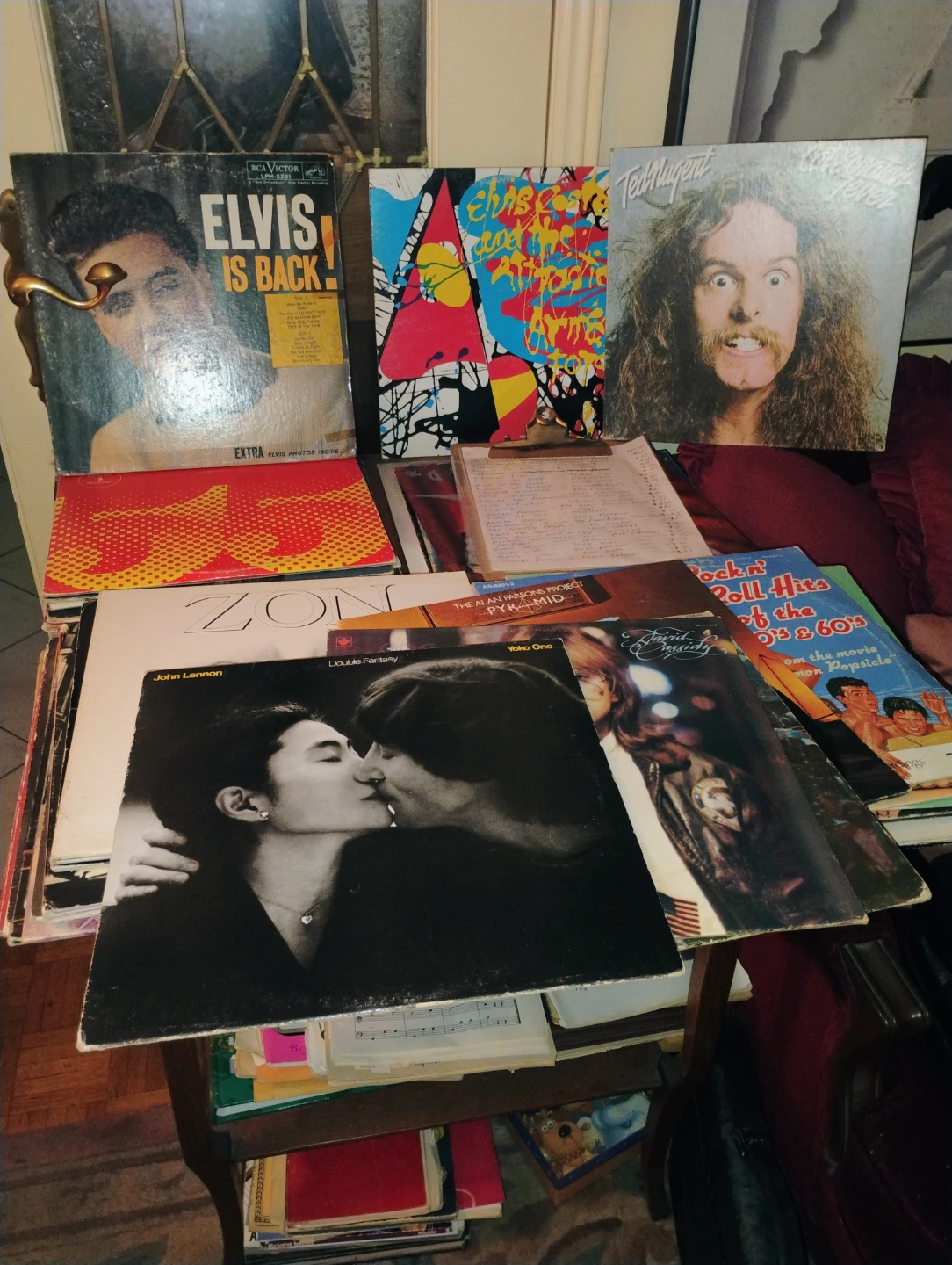 Mixed Vinyl Record Collection
