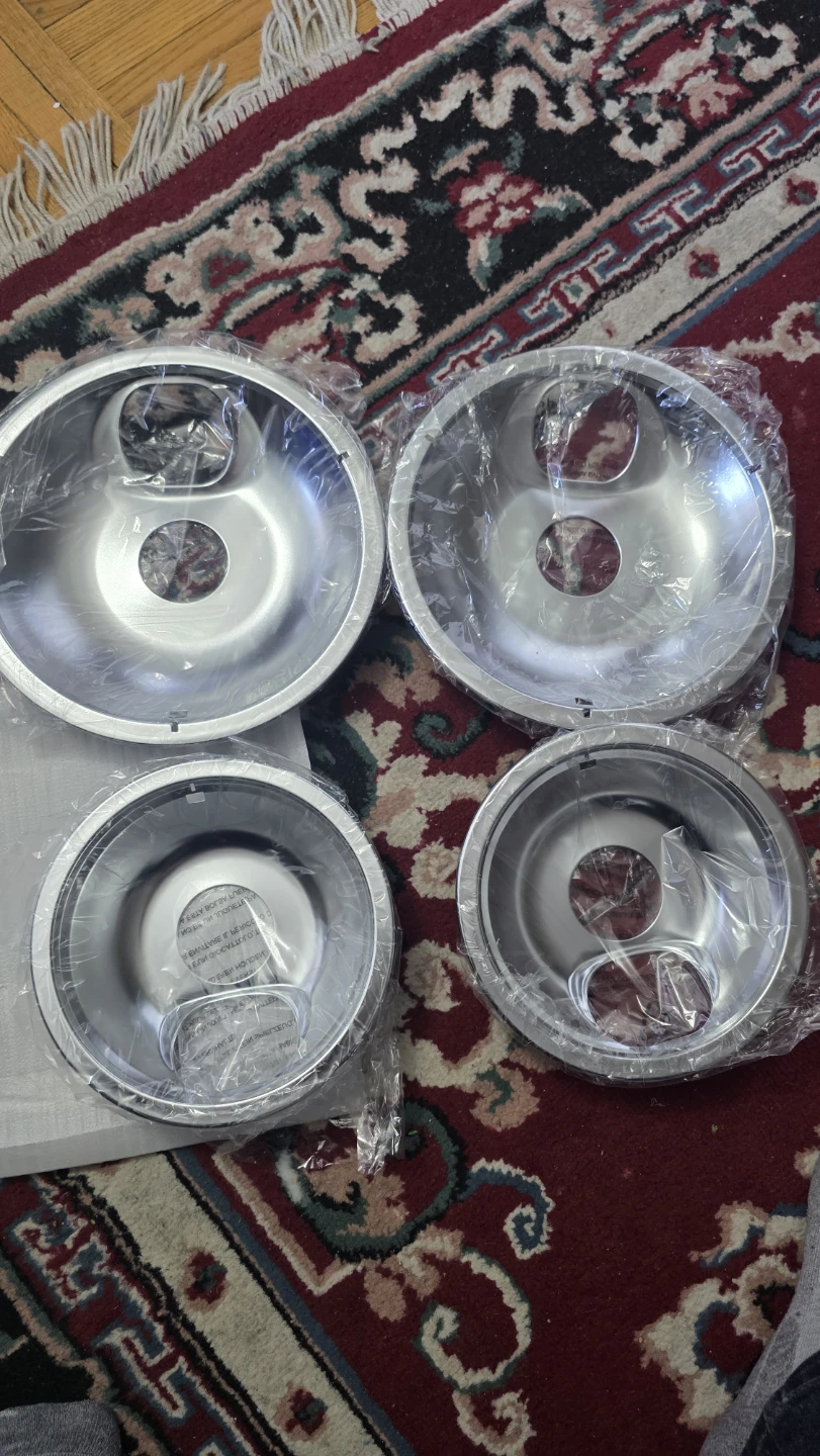 Set of 4 Stove Burner Drip Pans