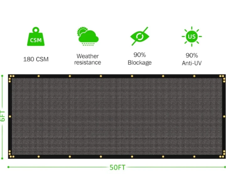 Runpon 6'x50' Privacy Screen Fence - photo 5