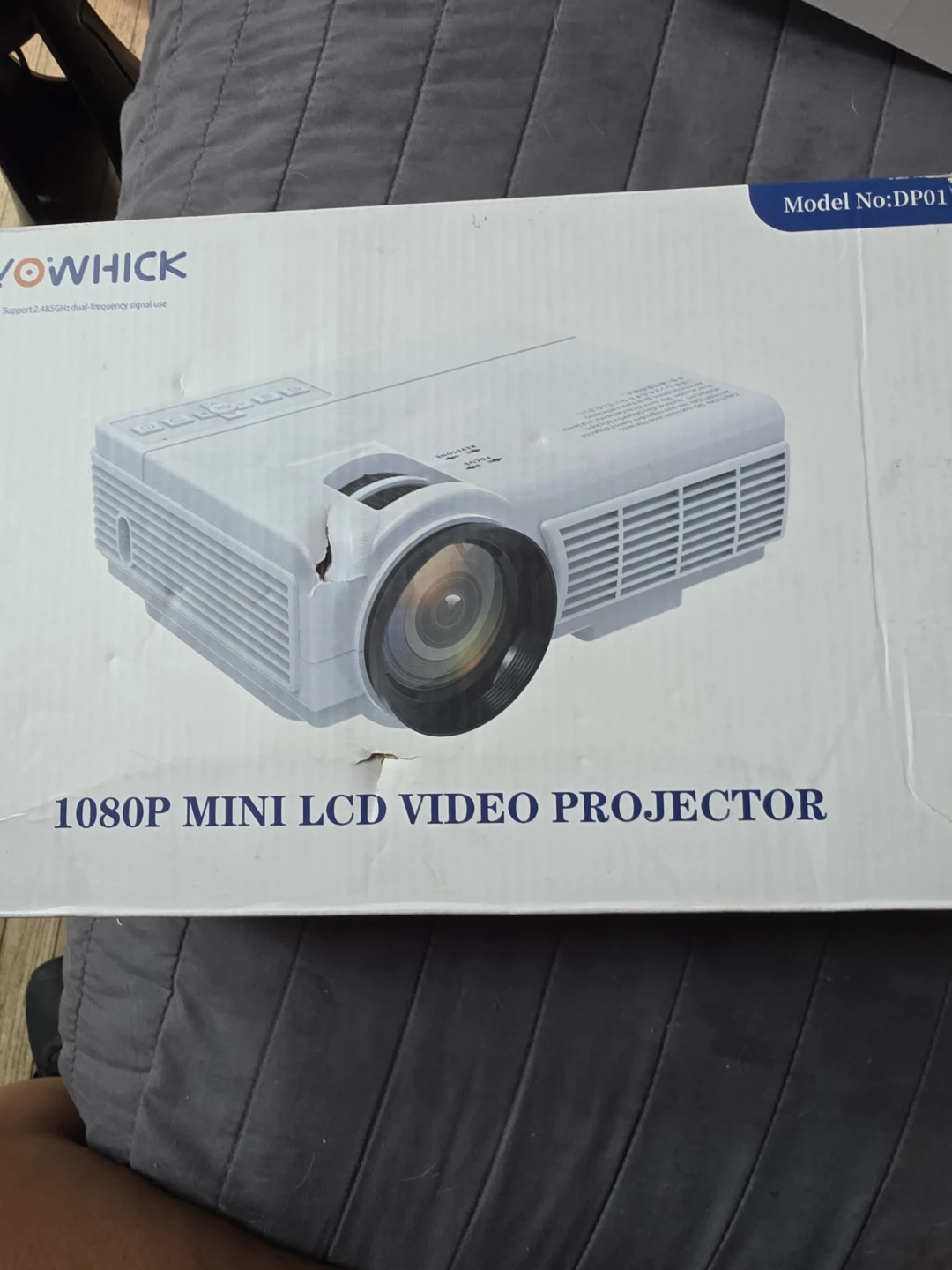 YOWHICK 1080P Mini LCD Video Projector DP01