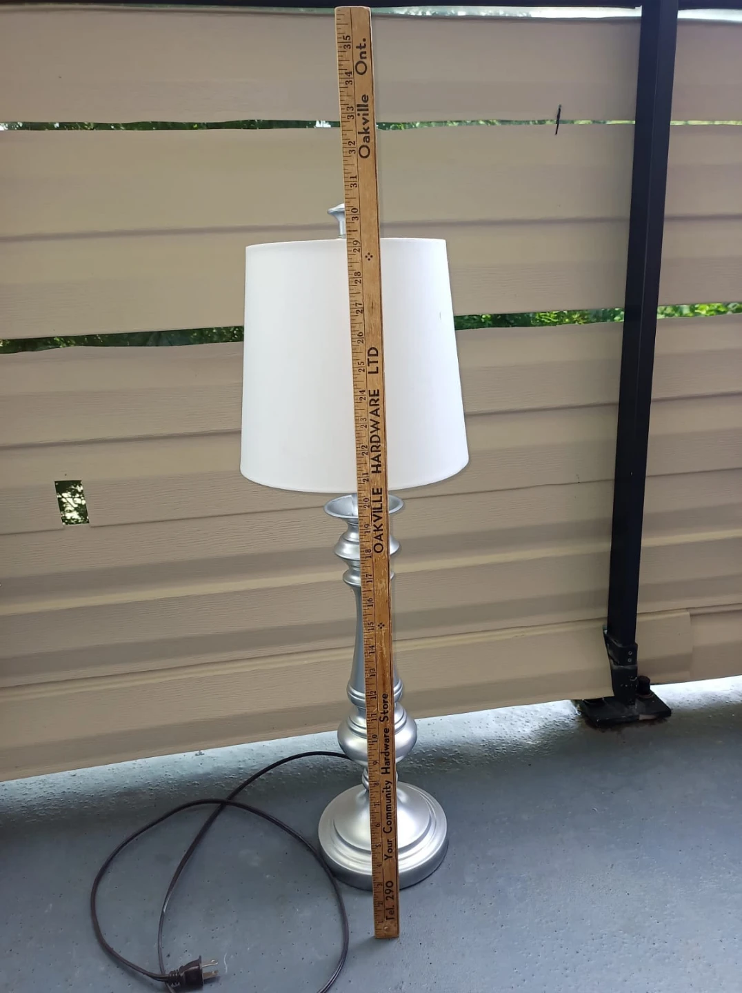 Brushed Nickel Lamp w/Bulb - photo 5